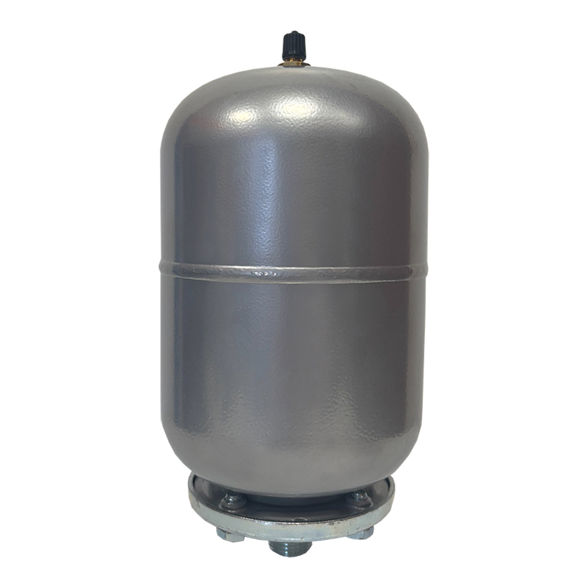 2 Litre Silver Potable Expansion Vessel/ Tank on White Background